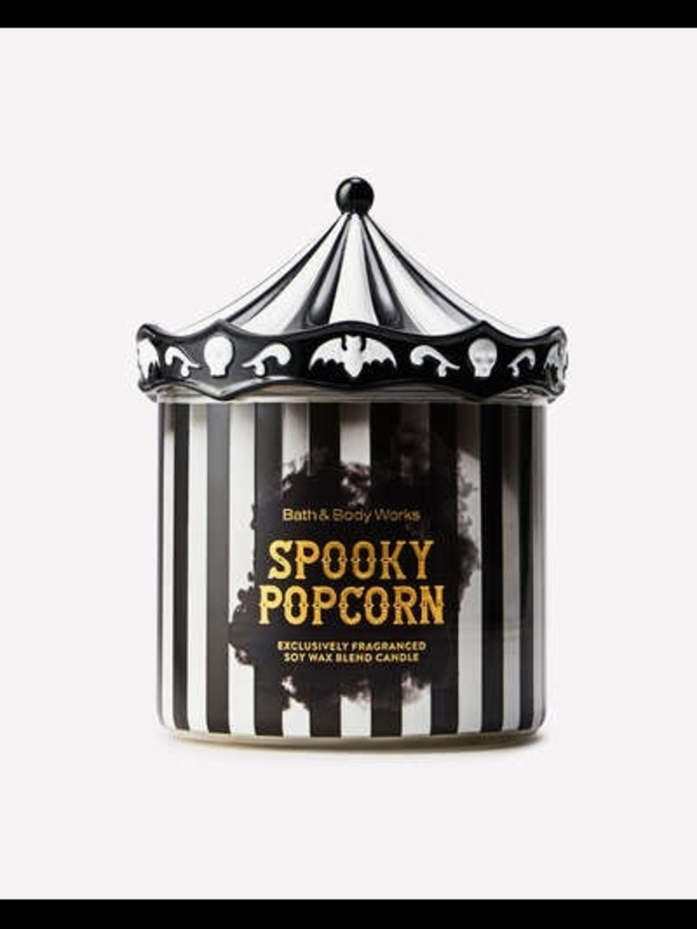 B&BW Spooky Popcorn Member Exclusive 3-Wick Halloween 2026 Candle (UNBLEMISHED) - Picture 9 of 13